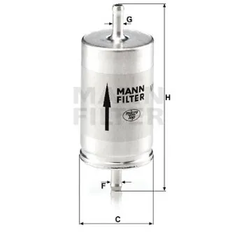 Filtre à carburant MANN-FILTER WK 410