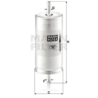 Filtre à carburant MANN-FILTER WK 413