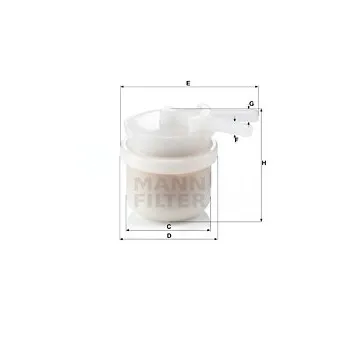 Filtre à carburant MANN-FILTER WK 42/10