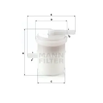 Filtre à carburant MANN-FILTER WK 42/81