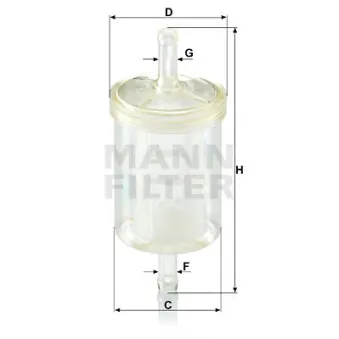 Filtre à carburant MANN-FILTER