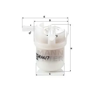 Filtre à carburant MANN-FILTER