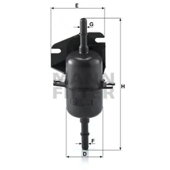 Filtre à carburant MANN-FILTER WK 510