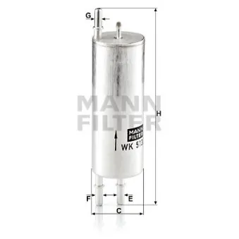 Filtre à carburant MANN-FILTER WK 513/3