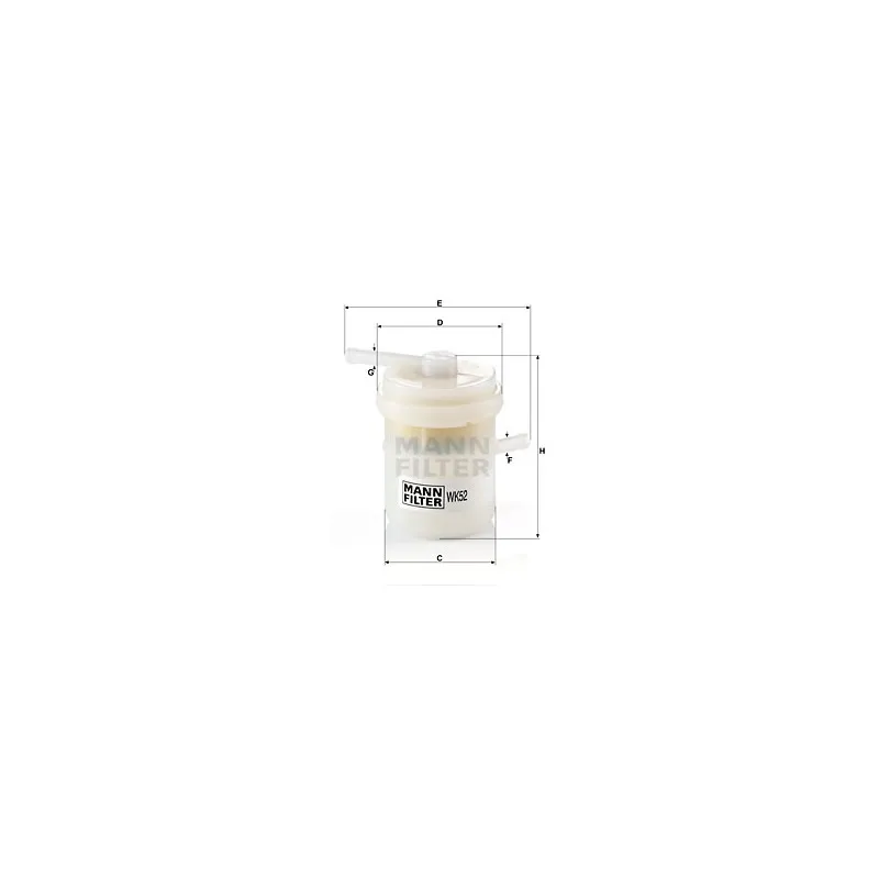 Filtre à carburant MANN-FILTER WK 52