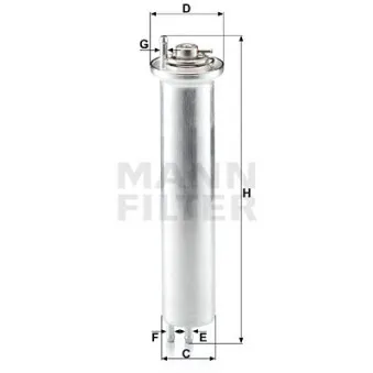 Filtre à carburant MANN-FILTER WK 532