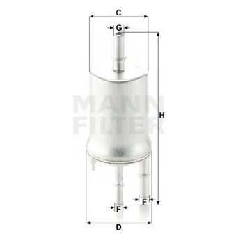 Filtre à carburant MANN-FILTER