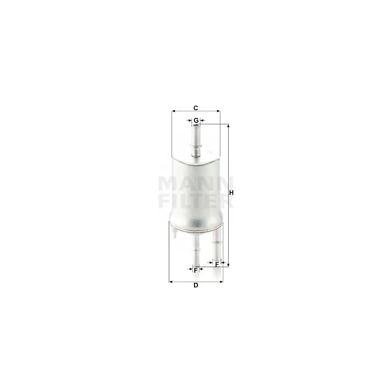 Filtre à carburant MANN-FILTER WK 6015