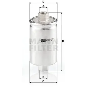 Filtre à carburant MANN-FILTER WK 612/5