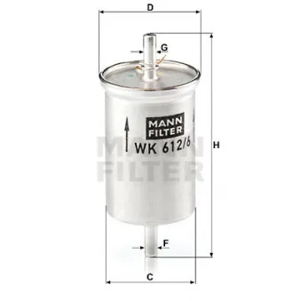 Filtre à carburant MANN-FILTER