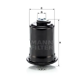 Filtre à carburant MANN-FILTER WK 614/10