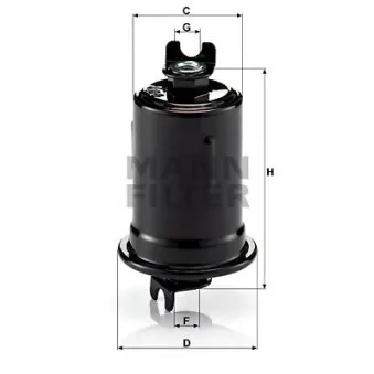 Filtre à carburant MANN-FILTER WK 614/8