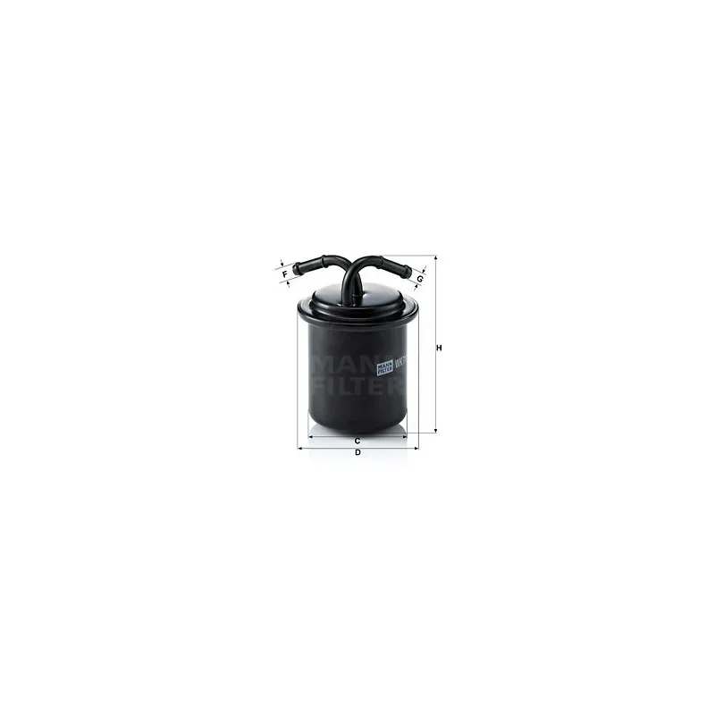 Filtre à carburant MANN-FILTER WK 711