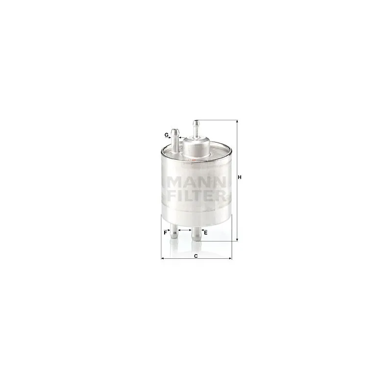Filtre à carburant MANN-FILTER WK 711/1