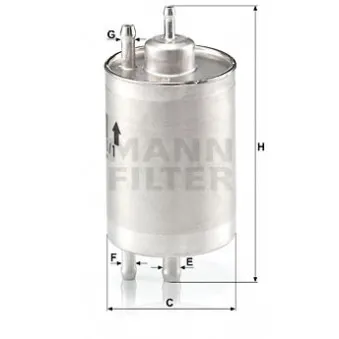 Filtre à carburant MANN-FILTER WK 720/1
