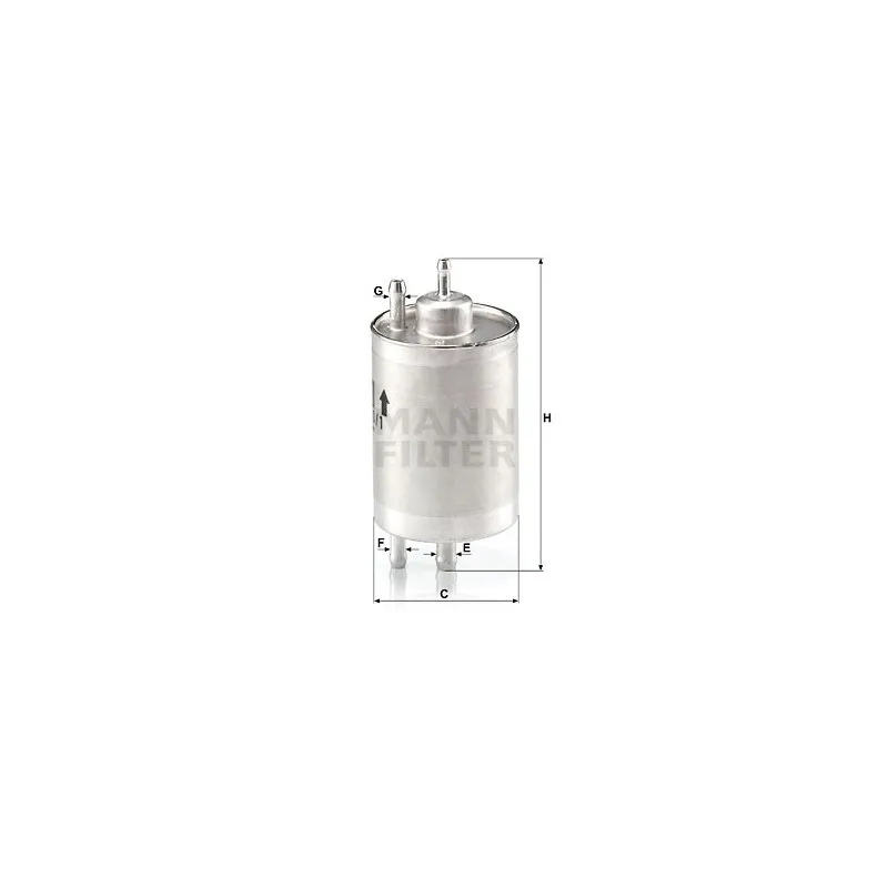 Filtre à carburant MANN-FILTER WK 720/1