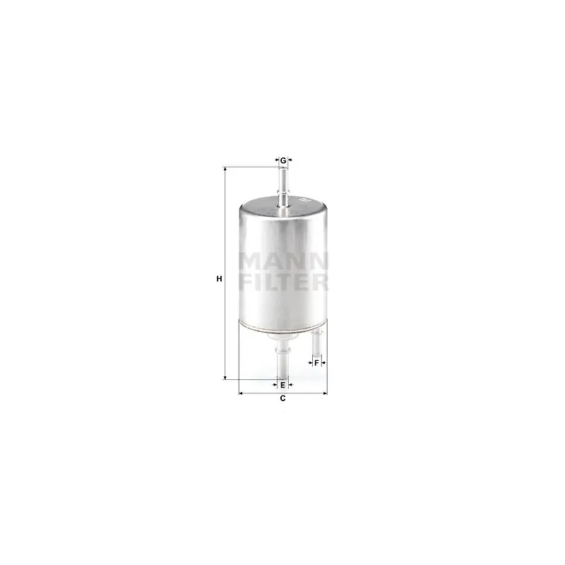 Filtre à carburant MANN-FILTER WK 720/4