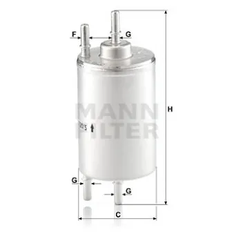 Filtre à carburant MANN-FILTER WK 720/5
