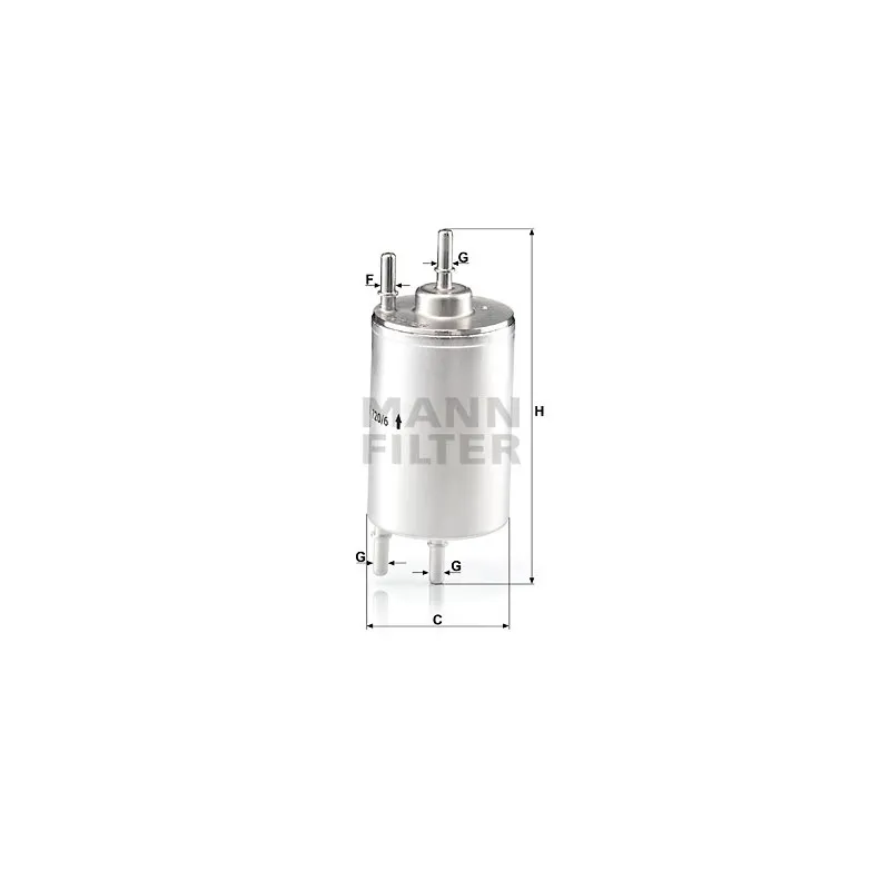 Filtre à carburant MANN-FILTER WK 720/6