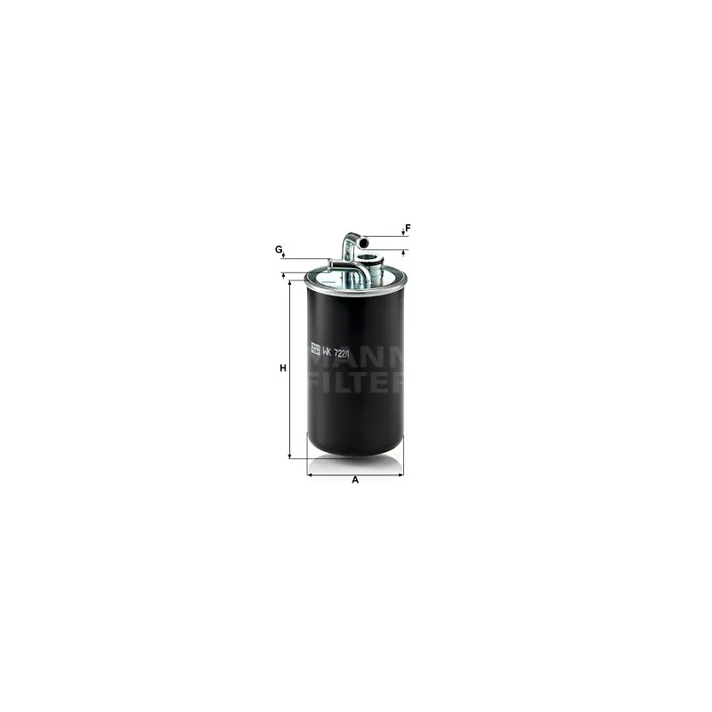 Filtre à carburant MANN-FILTER WK 722/1