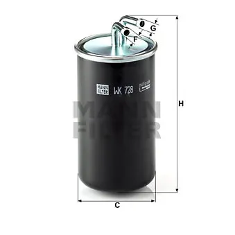 Filtre à carburant MANN-FILTER