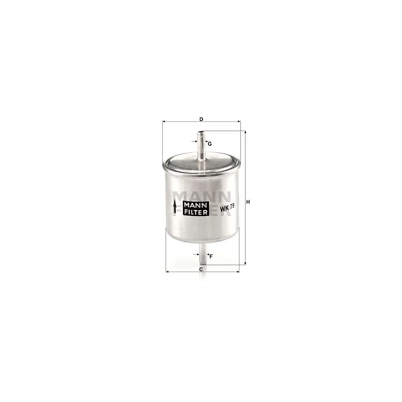 Filtre à carburant MANN-FILTER WK 79