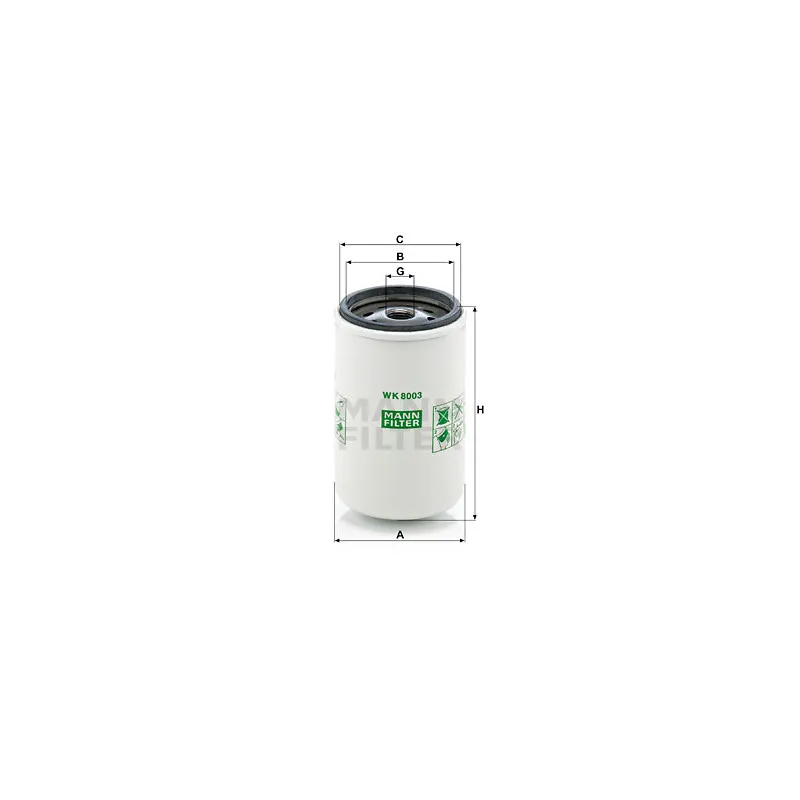 Filtre à carburant MANN-FILTER WK 8003 x