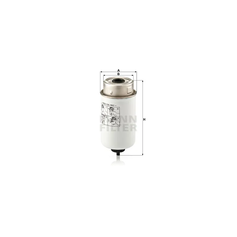 Filtre à carburant MANN-FILTER WK 8014