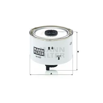 Filtre à carburant MANN-FILTER WK 8022 x