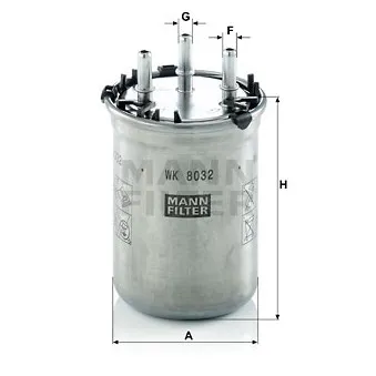 Filtre à carburant MANN-FILTER