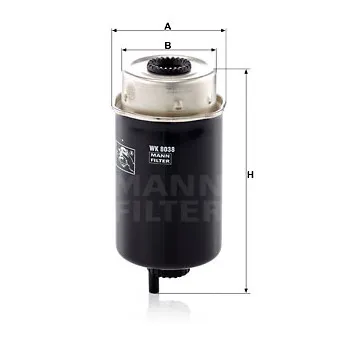 Filtre à carburant MANN-FILTER