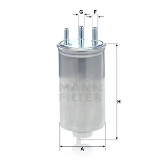 Filtre à carburant MANN-FILTER WK 8039