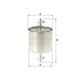 Filtre à carburant MANN-FILTER WK 8046