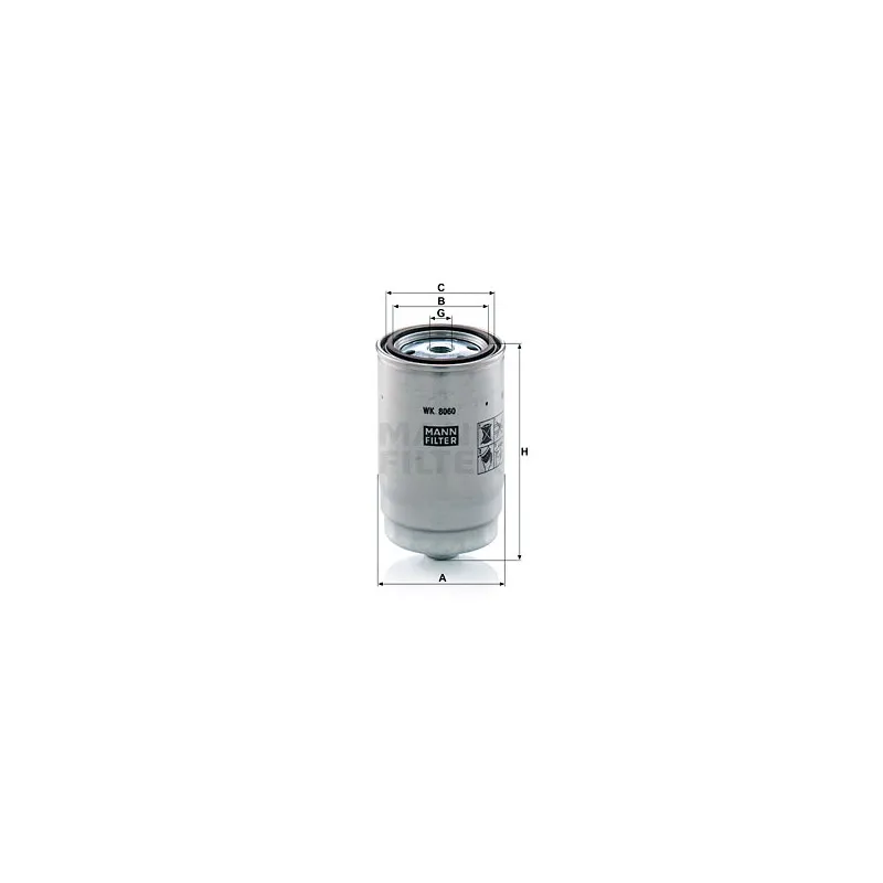 Filtre à carburant MANN-FILTER WK 8060 z