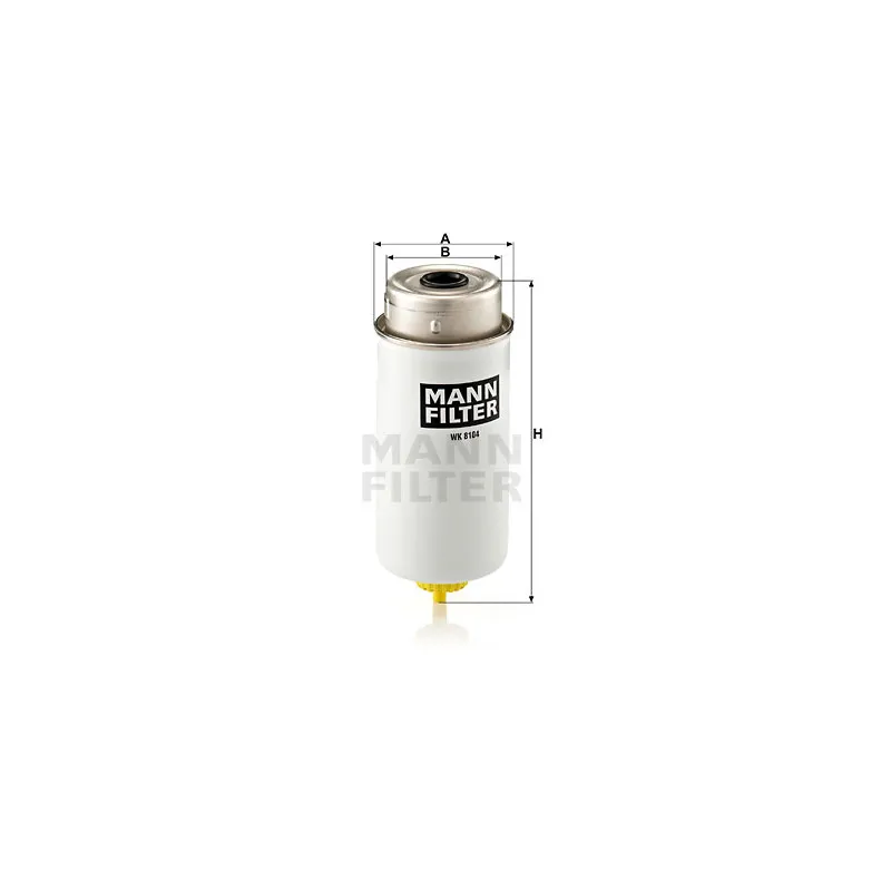 Filtre à carburant MANN-FILTER WK 8104