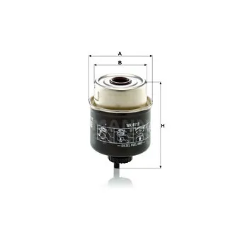 Filtre à carburant MANN-FILTER WK 8112