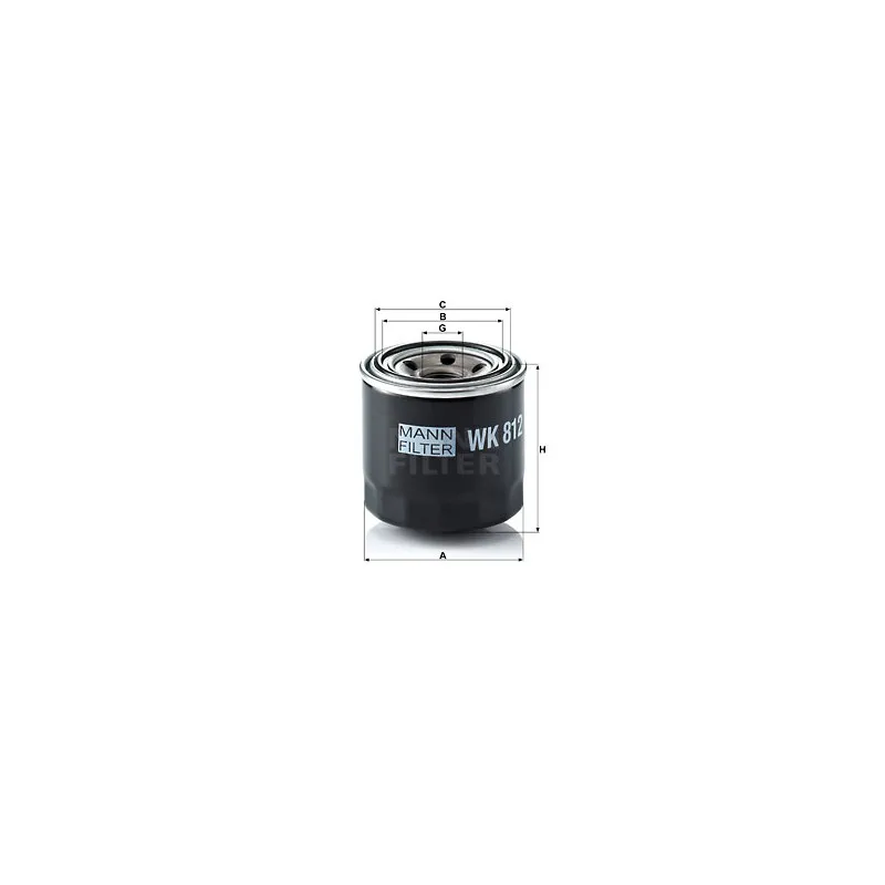 Filtre à carburant MANN-FILTER WK 812
