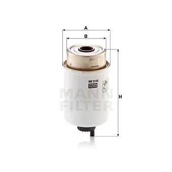 Filtre à carburant MANN-FILTER WK 8140
