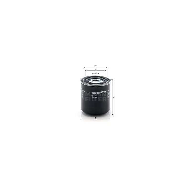 Filtre à carburant MANN-FILTER WK 815/80