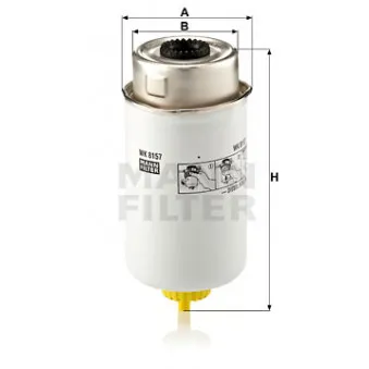 Filtre à carburant MANN-FILTER WK 8157