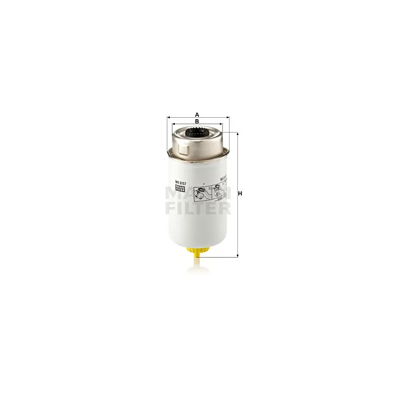 Filtre à carburant MANN-FILTER WK 8157