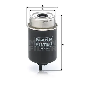 Filtre à carburant MANN-FILTER WK 8185