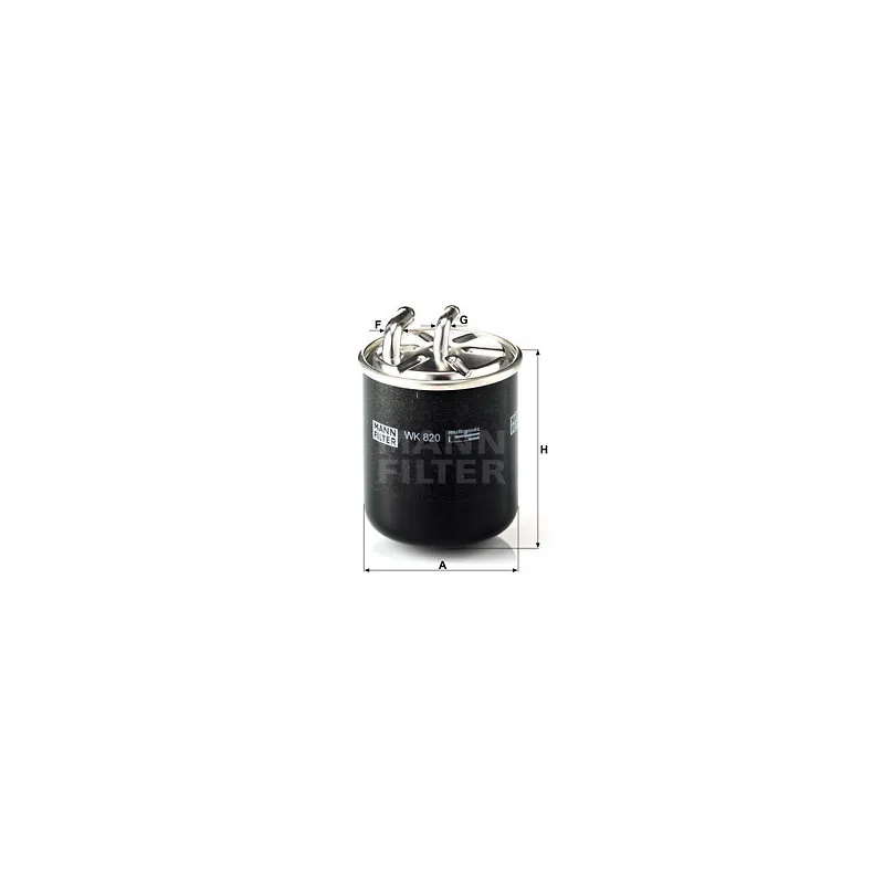 Filtre à carburant MANN-FILTER WK 820
