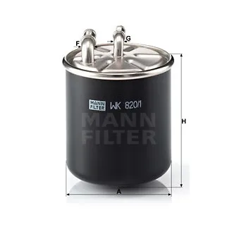 Filtre à carburant MANN-FILTER WK 820/1