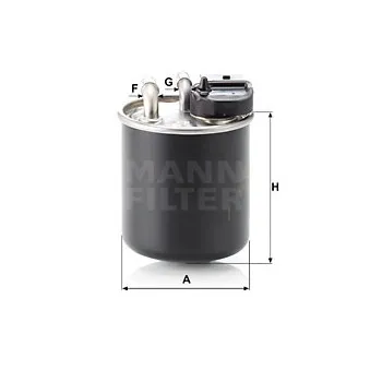 Filtre à carburant MANN-FILTER WK 820/16