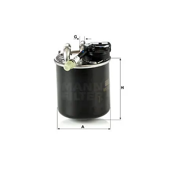 Filtre à carburant MANN-FILTER WK 820/17