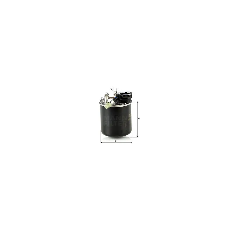Filtre à carburant MANN-FILTER WK 820/17
