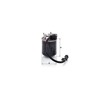 Filtre à carburant MANN-FILTER WK 820/18