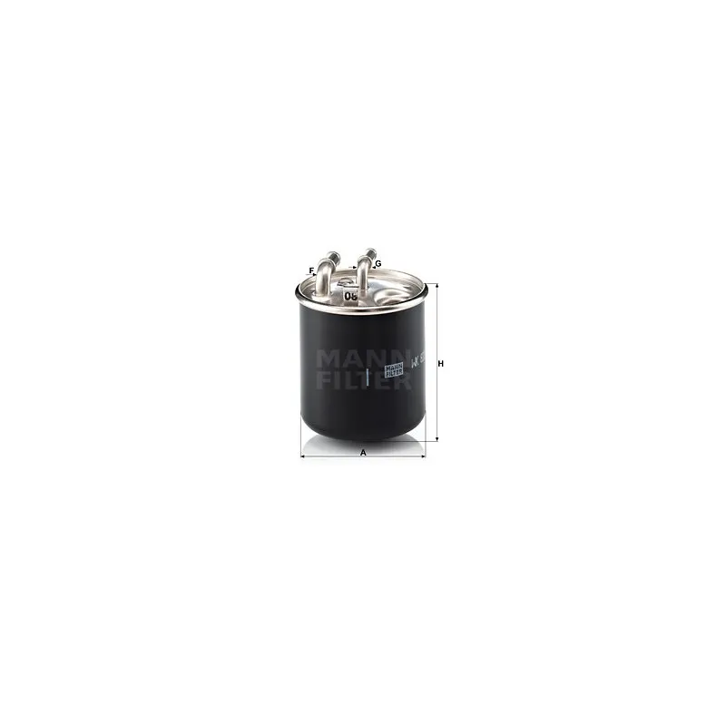Filtre à carburant MANN-FILTER WK 820/2 x