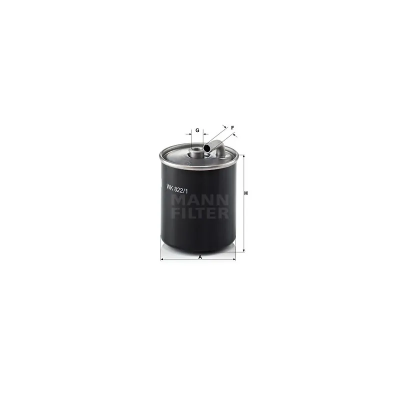 Filtre à carburant MANN-FILTER WK 822/1